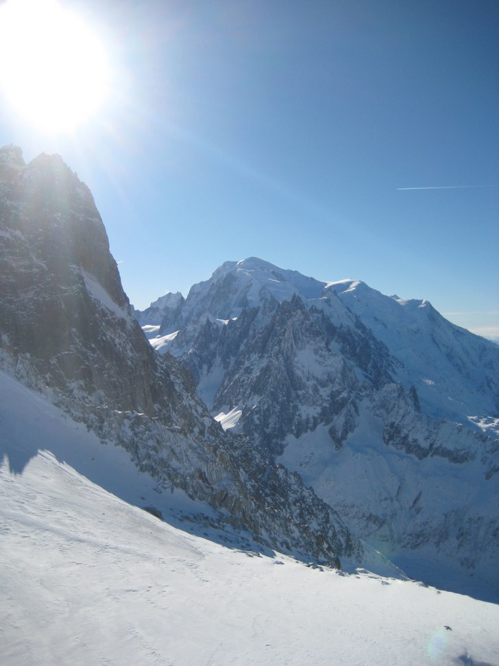 Härlig bild med Mont Blanc i bakrunden.. Foto: Jonas Byding.