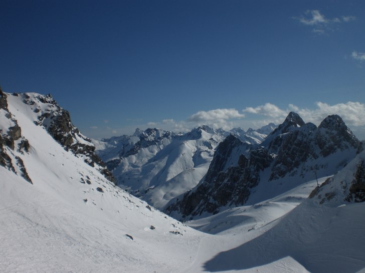 Lite lite snö på toppen....