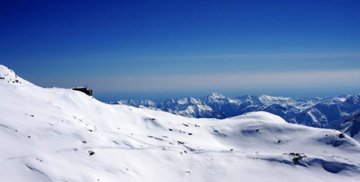 Utsikten från traversen innan det är dags att kl.