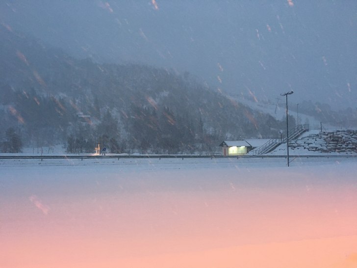 Søndag 27.11
-0,5grader og snøbyger. 10cm nysnø.