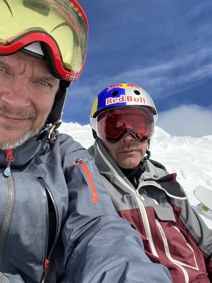 På toppen vid Predikstolen tillsammans med min sk.