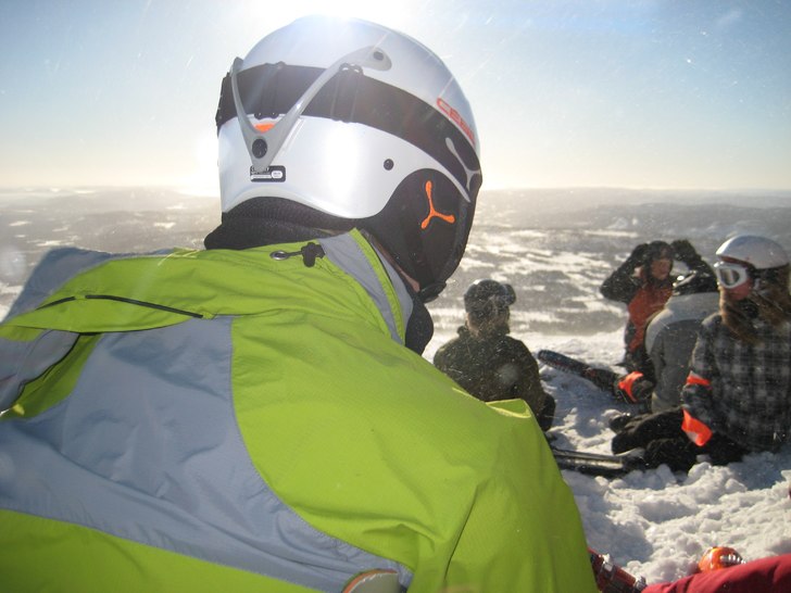 Denna dag blåste det i ca 20 m/s, men vackert var. Foto: Carl Olsson. Åkare: Jakob Andersson.