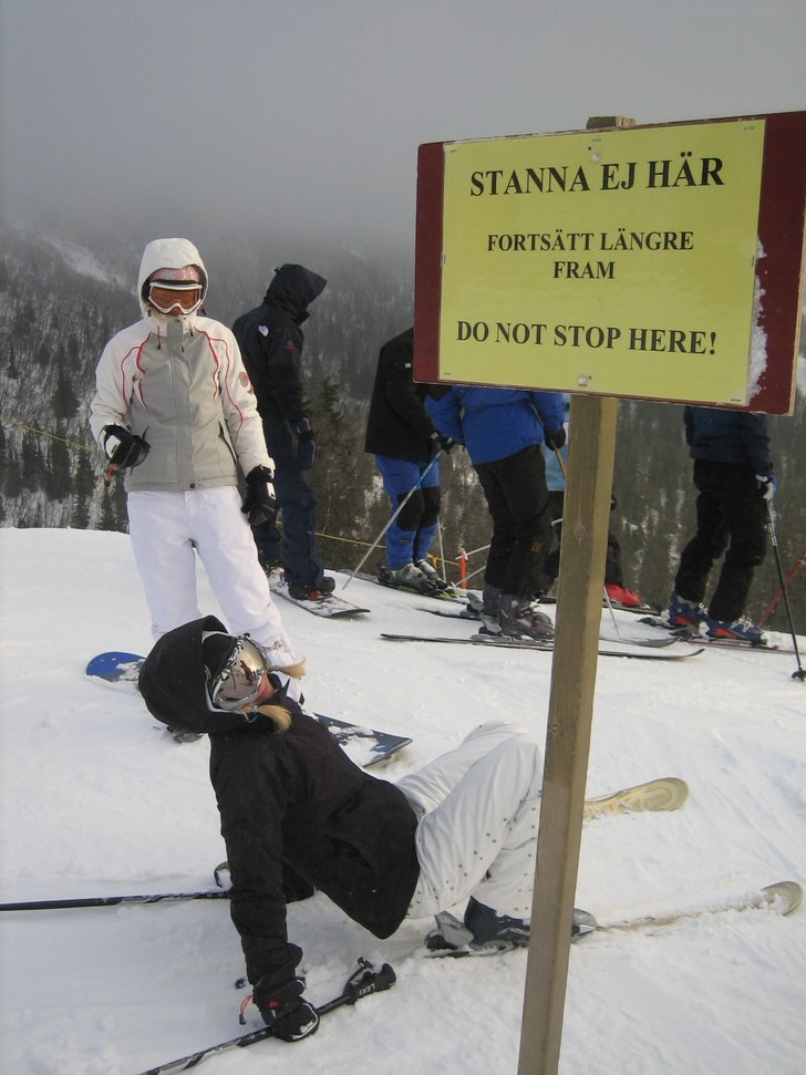 Åre under studentveckorna. Foto: Ewa Kwiatkowska. Åkare: Pillan aka Magda aka grynet.