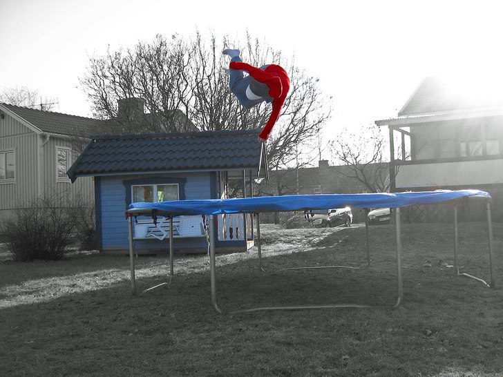 Jävligt härligt,väder iaf.. . Foto: Robin Swed. Åkare: Viktor Gustavsson.