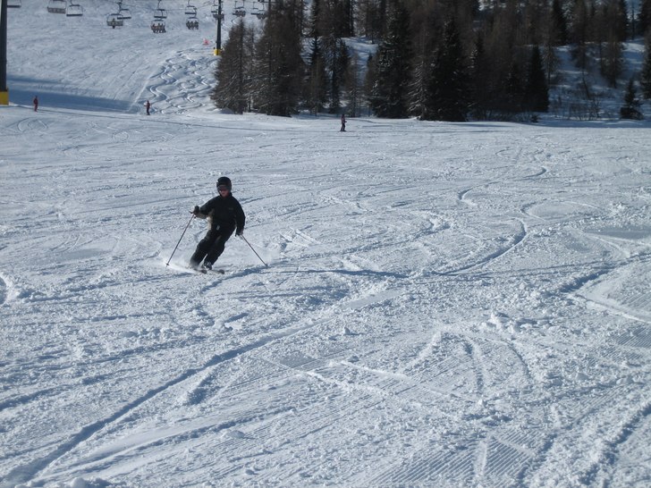 Go carv i pisten!!!. Foto: Elin Törnkvist. Åkare: Johan Törnkvist.