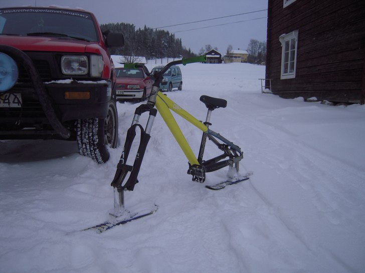 Skibike. Foto: Olle Borg.