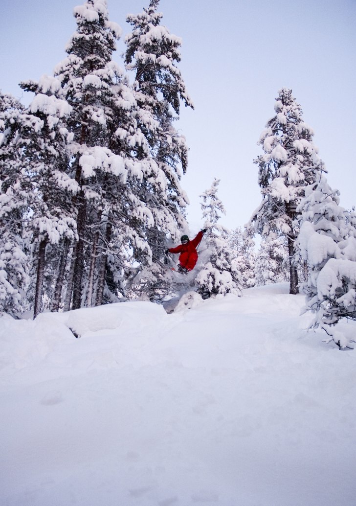 Chillade i nypudret! :D. Foto: Gustaf Wennerström. Åkare: Erik Lundmark.
