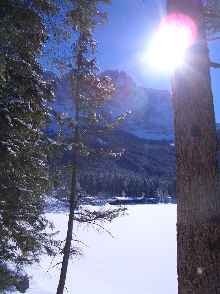 Bayerska alperna från sin bästa sida.... Foto: Martin Segerud.
