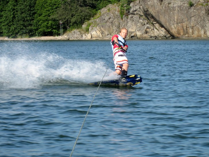 årets andra wake session. Foto: Seppo Malinen. Åkare: Harri Malinen.