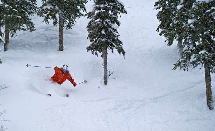 30 cm färska över natten :). Foto: Maria Marttala. Åkare: Filip Backman.