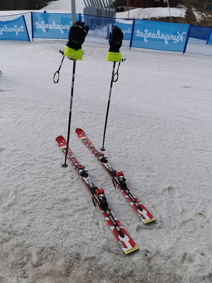 Jävligt coola skidor.