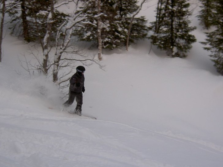 Det fanns en hel del orört den dan  :). Foto: Pär Hagenstam. Åkare: Johan Holmström.