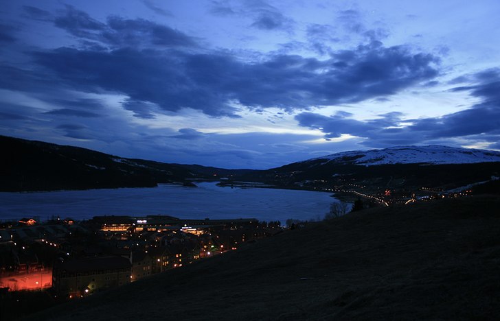 Åre by night. Foto: Anders Eriksson.