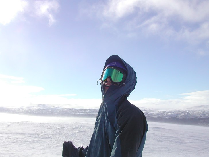 Lugnet efter en liten fjällstorm.. Foto: Magnus Rölin. Åkare: Martin Persson.