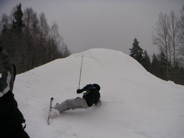 Skruvade lite fel!. Foto: PAPPA. Åkare: PK.