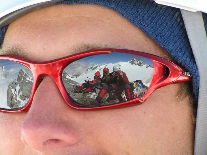 Bild tagen under aklimatiseringstur i Chamonix på. Foto: Johan Olofsson. Åkare: Kristian Norrbagge.