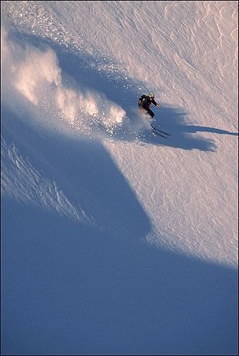 En skön Januaridag. Snön var lite kartongig på . Foto: Daniel Johansson. Åkare: Rickard Ljunggren.