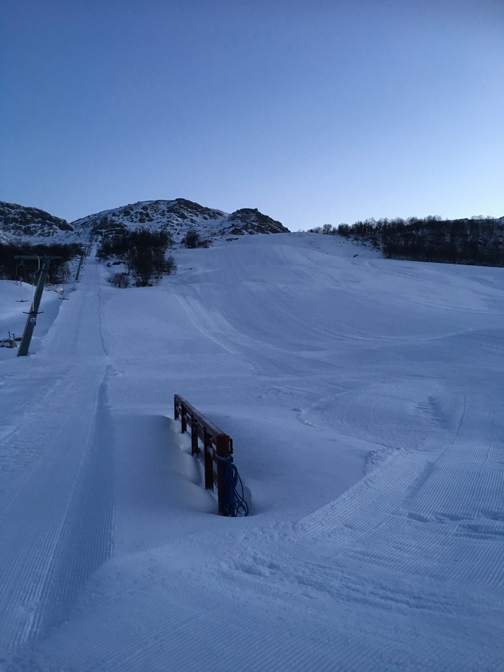 Tirsdag 27/12
Det har komt en god del snø i løpe.