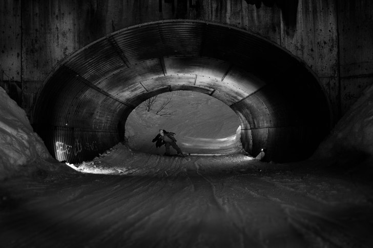 end of the season boredom in the tunnels doing gro. Foto: Gustav Ohlsson. Åkare: Brian Wolfe.