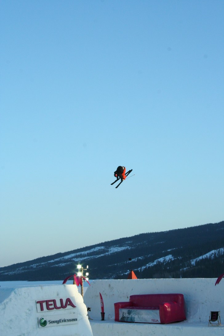 C5truck under "bästa 540" tävlingen. Foto: Benjamin Johansson. Åkare: Hjälp mig!?!.