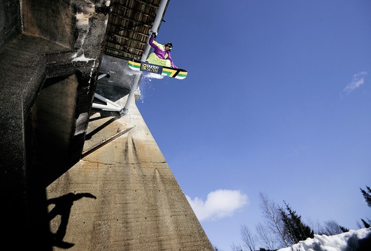 Dropp från vatten dammen i Hemsedal. Foto: Kristoffer Andersson. Åkare: Erik.