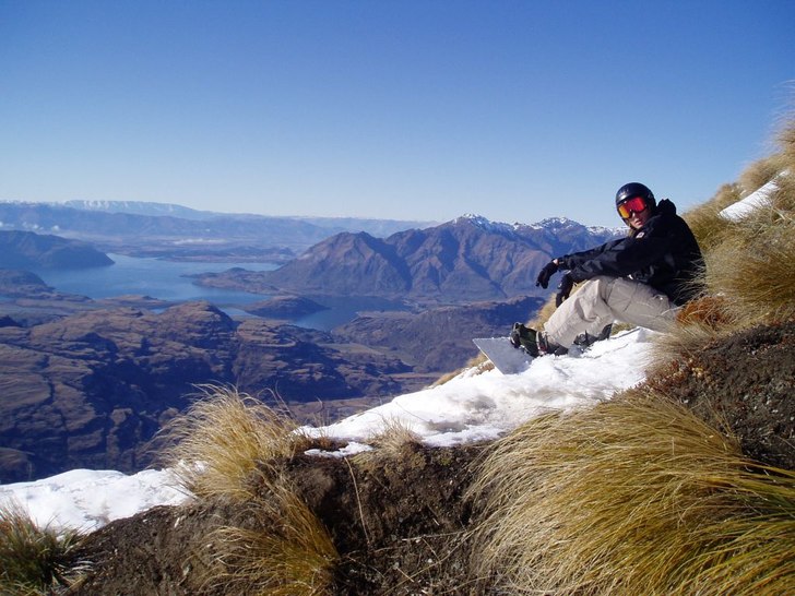 Vy över lake wanaka.. Foto: Callie Dove. Åkare: Jonas Ahlsson.