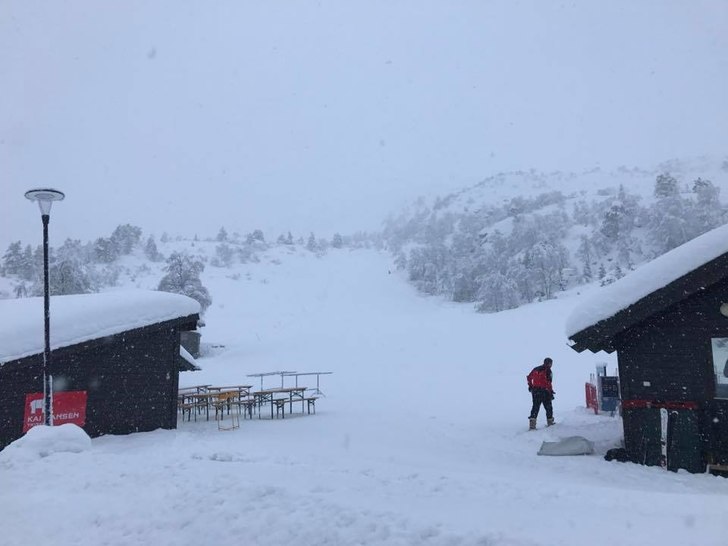 Fredag 3 mars
20 cm nysnø siden i går, så det e.