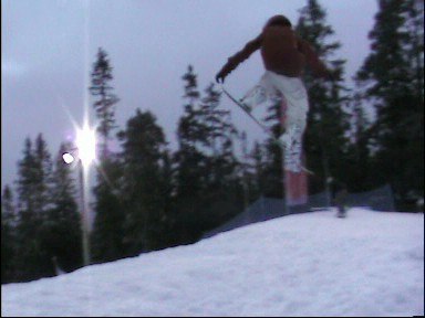 en nose grab i big air arenan . Foto: robin larsson. Åkare: ludvig karlsson.