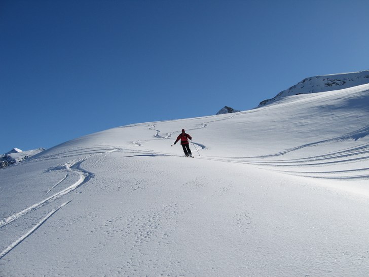 Part of Les Vallons with no track !. Foto: Jean-Michel Schmetz. Åkare: Toni ski kmx.