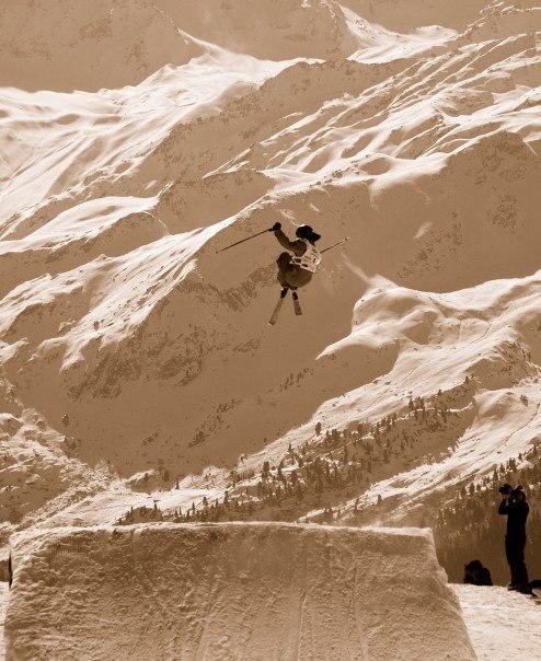 Bilden är tagen under Verbier Ride nu i Vintras. . Foto: Fredrik Werner. Åkare: Niklas Kull.