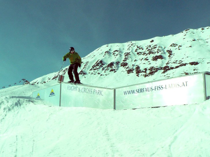Kinkad box i Serfaus. Foto: Eva Patscheider. Åkare: Jesper Nilsson.