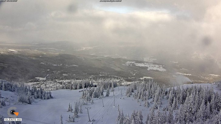 Nye 3 cm nysnø, og flotte forhold!
Det er fantast.