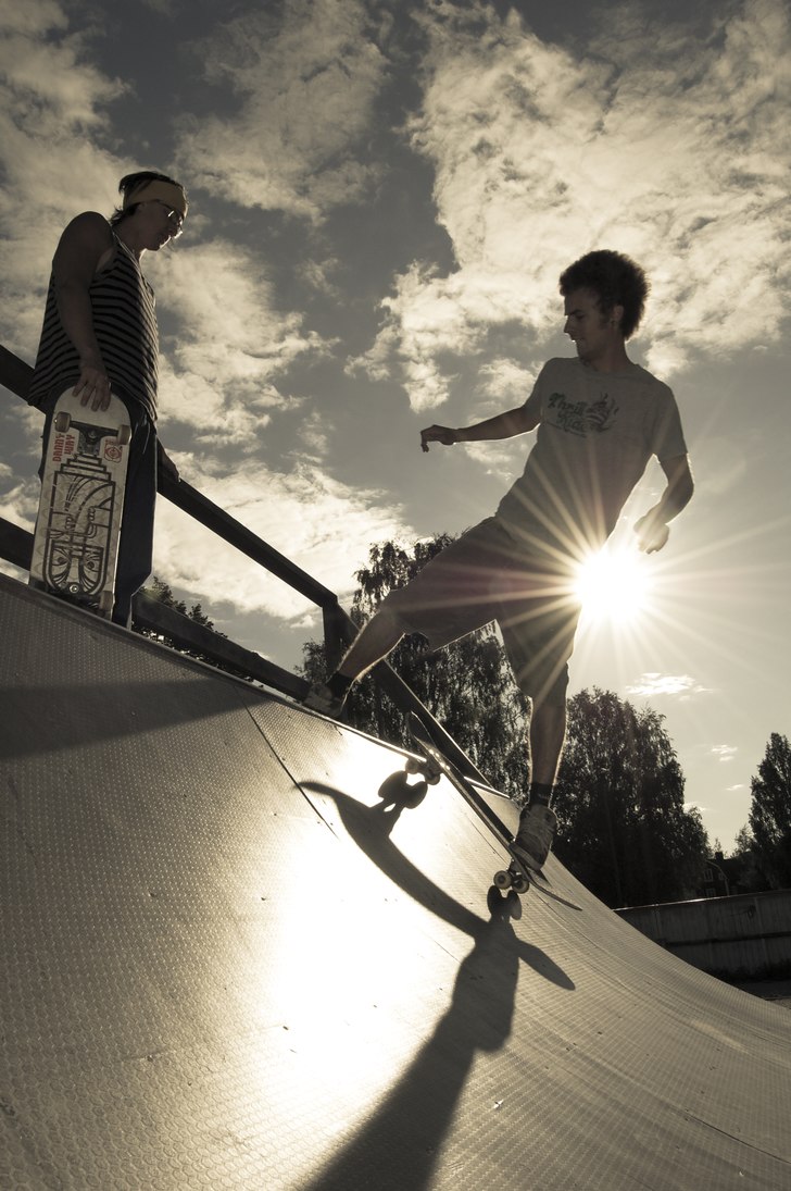 Bonnskate. Foto: Viktor Bjurlid. Åkare: Elias Haglund.