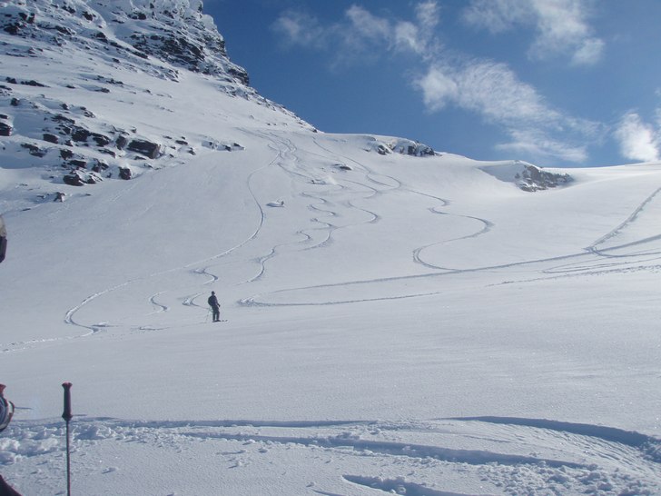 Sista skiddagen för vintern 06/07 bjöd på kall . Foto: Anna-Karin Johansson.
