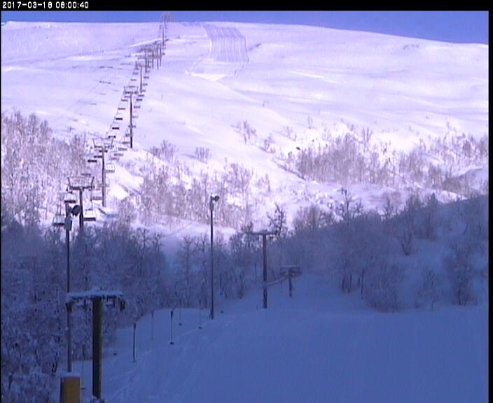 30 cm nysnø venter deg...
Det er nå -3 grader, s.