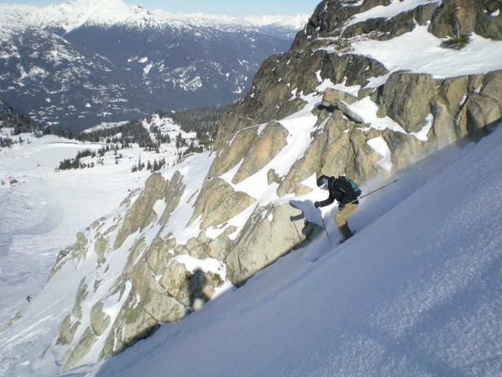 Vi lyckades hitta några meter med nästan orörd . Foto: Jesper Grandin. Åkare: Mattias Söderqvist.