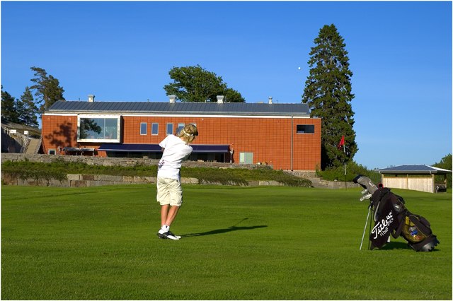 Inspel på sista hålet.. Foto: Ola Rockberg. Åkare: Gustav Lindskog.