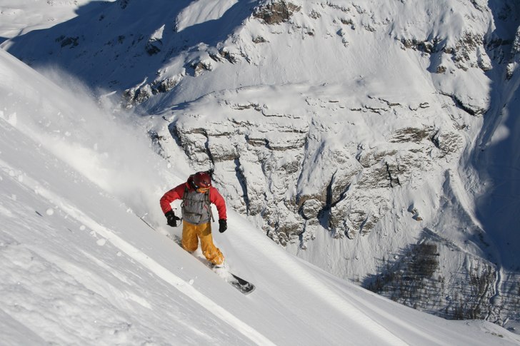 Freeriding with a veiw. Foto: Brad Masters. Åkare: Laurent.