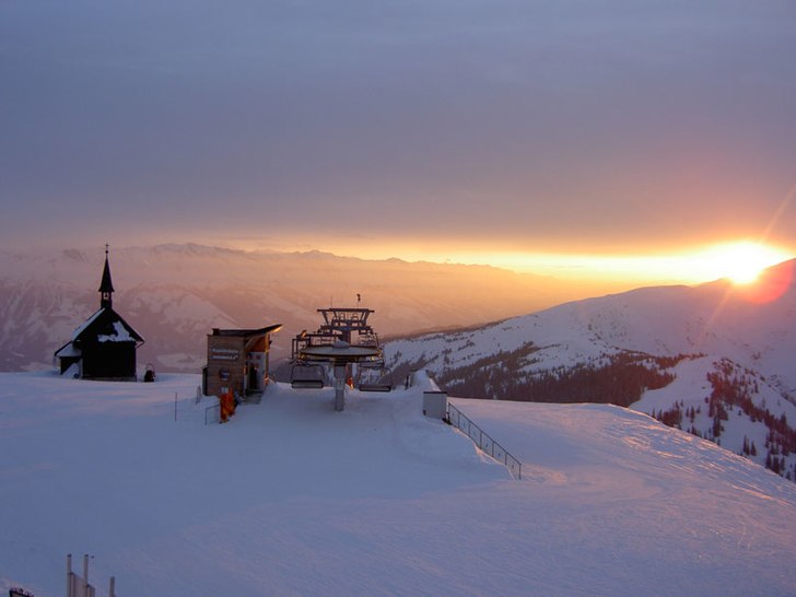 Underbar utsikt från Berghotel Schmittenhöhe. Foto: Christian Skoog.