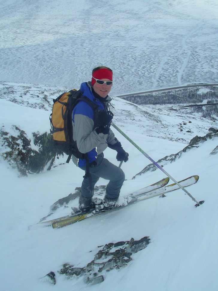 Ovan oåkta A-rännan. Foto: Klas Kallin. Åkare: "sunken".