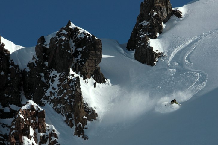 Skiing in Valle Las Leñas en Chile, July 2012. Foto: Joan Colomer. Åkare: Stefan Joller.
