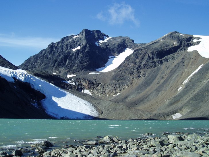 Väldigt fin utsikt från STF stugan i Tarfala. Foto: Arvid Nyström.