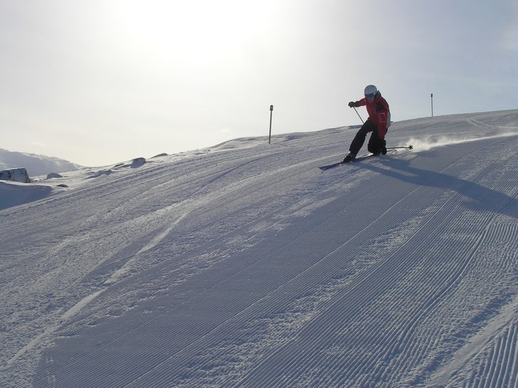 Om offpistläget är lite sådär så får man pas. Foto: Jimmy Berglund. Åkare: Michael Spendel.