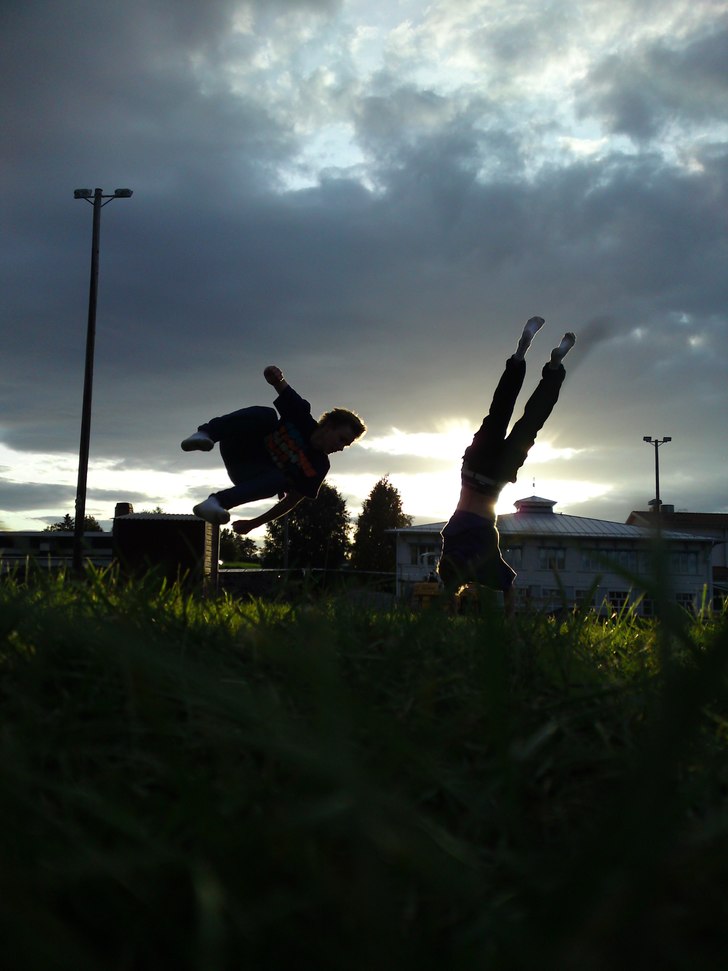 en skön bild. Foto: Tommie Johansson. Åkare: Karl och Filip.
