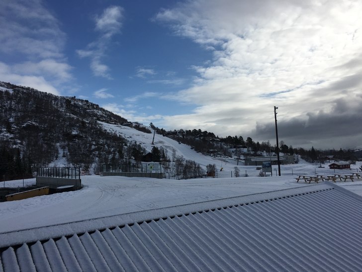 Fredag 8.april
Fredag morgon er de 1 grad nede, -3.