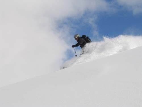 Nordsidan av grey mt efter lite ny snö.... Foto: Roger Jönsson. Åkare: Jonas Lundin.