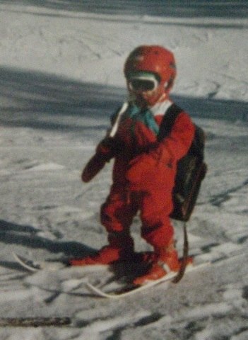 En liten Johanna på skidor :). Foto: Thomas.W. Åkare: Johanna.