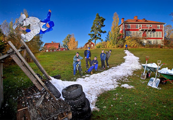 Nästan vinter men skidan den slinter...

Först. Foto: Thomas Lundman. Åkare: Jonas Hjohlman.