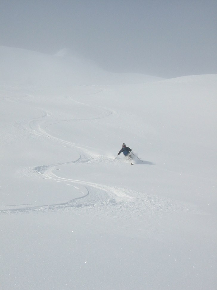 Åres baksida en bra dag.. Foto: Joakim Holmberg. Åkare: Lars-Erik Rännar.