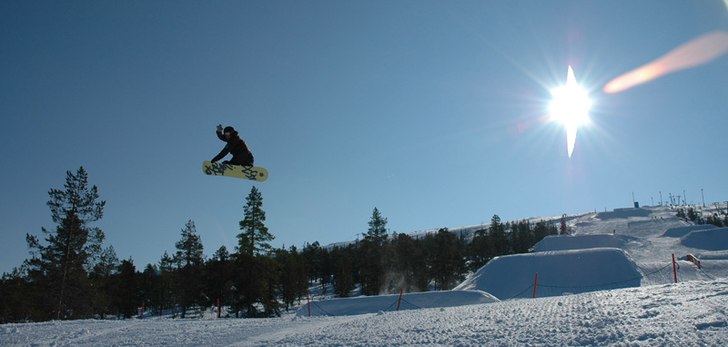 Tandådalen svarta linjen.. Foto: Karolina Persson. Åkare: Andreas Höjvall.